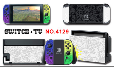 Visokokvalitetna Spla-toon-ver 3 ograničena naljepnica za masku konzole za OLED pribor za Nintendo Switch