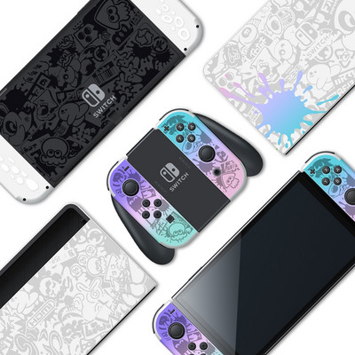 Visokokvalitetna Spla-toon-ver 3 ograničena naljepnica za masku konzole za OLED pribor za Nintendo Switch