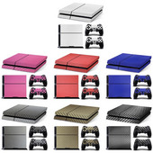 Konsooli süsinikkiust nahakleebise ümbriskontroller tolmukindel vinüülkatte kleebise käepide Kaitseümbrise jaoks PS4 jaoks mõeldud korpuse jaoks