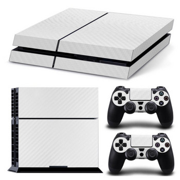 Конзола Carbon Fiber Skin Sticker Wrap Controller Dustproof Vinyl Cover Decal Handle Protective for CASE for shell for PS4