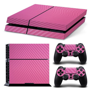 Конзола Carbon Fiber Skin Sticker Wrap Controller Dustproof Vinyl Cover Decal Handle Protective for CASE for shell for PS4