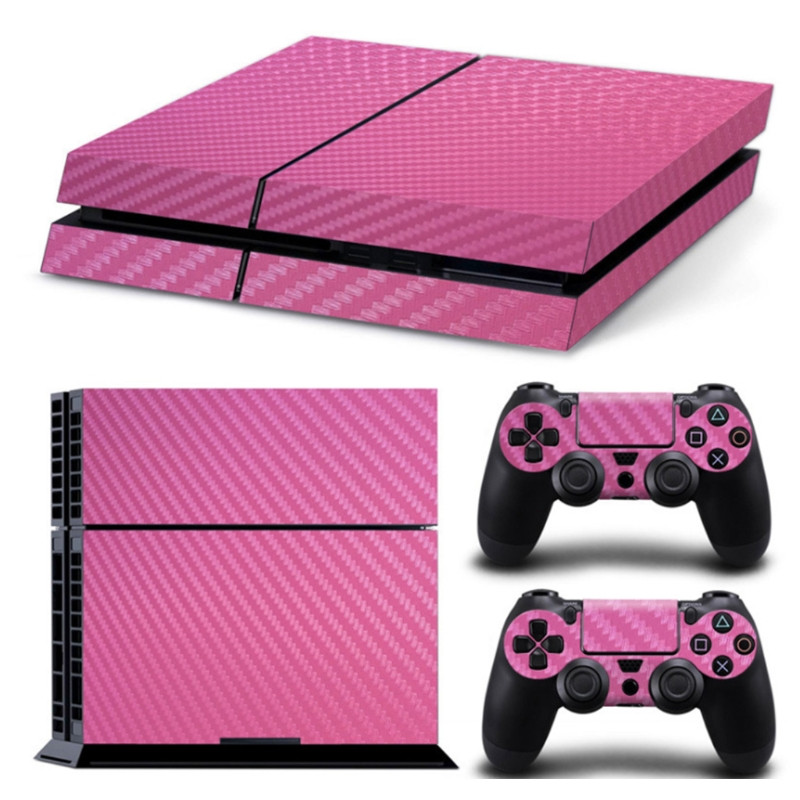 Konsooli süsinikkiust nahakleebise ümbriskontroller tolmukindel vinüülkatte kleebise käepide Kaitseümbrise jaoks PS4 jaoks mõeldud korpuse jaoks