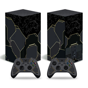 За конзола Xbox Series X и 2 контролера Стикер за кожата Убиец Защитна стикер Подвижен капак