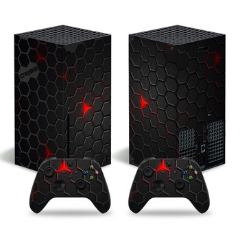 За конзола Xbox Series X и 2 контролера Стикер за кожата Убиец Защитна стикер Подвижен капак