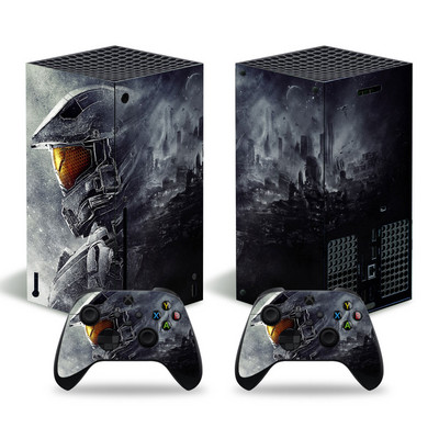 Xbox Series X konzolhoz és 2 kontrollerhez Skin Sticker Killer védőmatrica eltávolítható fedél
