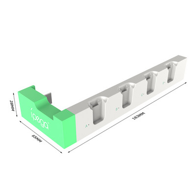 iPega PG-9186 priekš Nintendo Switch Joycon saderīgs spēļu kontrollera lādētāja uzlādes dokstacijas galddatora statīvs ar 4 konsoles slotiem