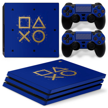 GAMEGENIXX Skin Sticker Geometry Protective Vinyl Decal Cover за PS4 Pro Console и 2 контролера