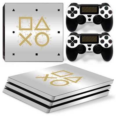 GAMEGENIXX Skin Sticker Geometry Protective Vinyl Decal Cover za PS4 Pro konzolu i 2 kontrolera