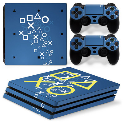 GAMEGENIXX Skin Sticker Geometry Protective Vinyl Decal Cover za PS4 Pro konzolu i 2 kontrolera