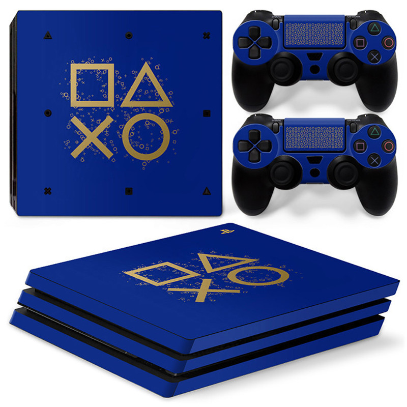 GAMEGENIXX Skin Sticker Geometry Protective Vinyl Decal Cover za PS4 Pro konzolu i 2 kontrolera