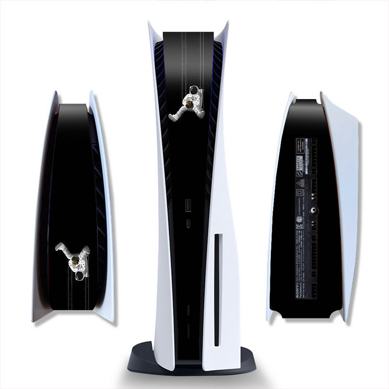 Astronaut Middle Stickers Skin For PS5 Disc Digital Edition Console PS5 Središnji dio Zaštitna traka Decal za PS5 Dodaci