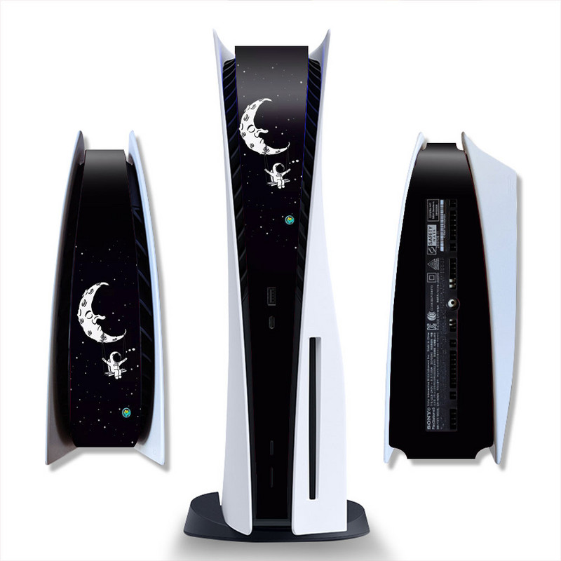 Astronaut Middle Stickers Skin For PS5 Disc Digital Edition Console PS5 Središnji dio Zaštitna traka Decal za PS5 Dodaci