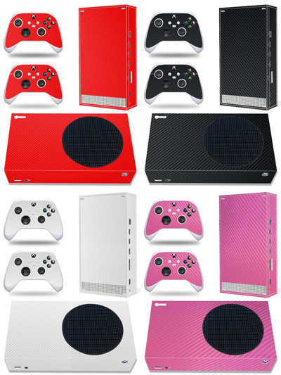 Oglekļa šķiedra un matēts dizains Xbox sērijas s Skins for Xbox series s pvc apvalka uzlīme xbox sērijas vinila uzlīmei