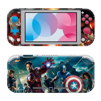 Αυτοκόλλητο δέρματος εξωφύλλου Marvel Iron Man Star Wars για Switch Lite NSLite Deadpool Κονσόλα παιχνιδιών βίντεο Para Controller Προστατευτική ταινία