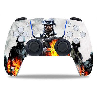 PS5/Playstation 5 Controller Skin Call of Duty COMD PVC Skin Vinila uzlīme Decal Cover Putekļu necaurlaidīga aizsarguzlīme 1 gab.