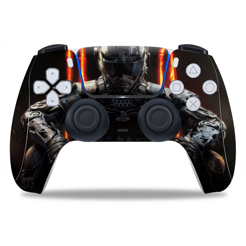 PS5/Playstation 5 Controller Skin Call of Duty COMD PVC Skin Vinila uzlīme Decal Cover Putekļu necaurlaidīga aizsarguzlīme 1 gab.