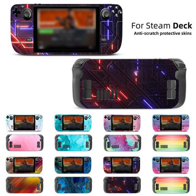 34 stilių nuo įbrėžimų lipdukai Žaidimų konsolės dekoravimas „Pasidaryk pats“ „Steam Deck“ estetinis odos lipduko apsauginis dangtelis „Steam Deck“