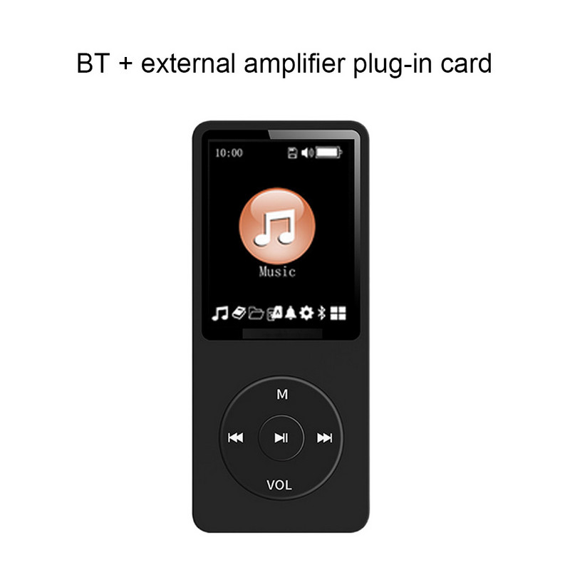 MP3 atskaņotājs ieraksta trokšņu slāpēšanas portatīvie mediji bezzudumu atskaņotāji kabatas sporta skriešanas soļošanas aprīkojums balts