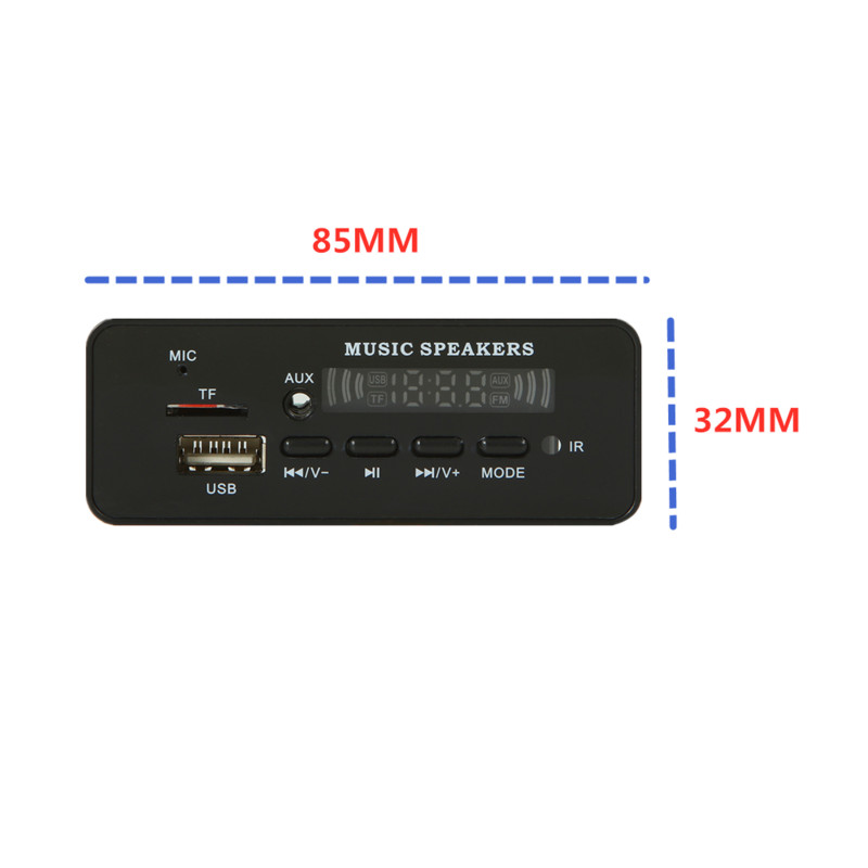Bluetooth 5.0 MP3 dekoder Modul ploče za dekodiranje 5V- 12V Auto USB MP3 player WMA WAV TF utor za karticu / USB / FM daljinski modul ploče
