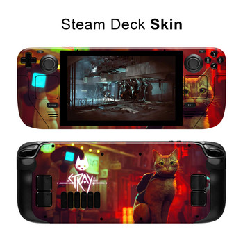 Steam Game Ring Skin Vinyl for Steam Deck Console Full Set Προστατευτικό κάλυμμα περιτυλίγματος αυτοκόλλητων για αυτοκόλλητα Premium κονσόλας Valve