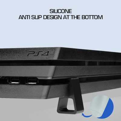 4db hűtési vízszintes verzió konzol PS4 játékkonzolhoz Magasabb talp lábak PlayStation4 Slim Pro számára PS4 tartozékokhoz