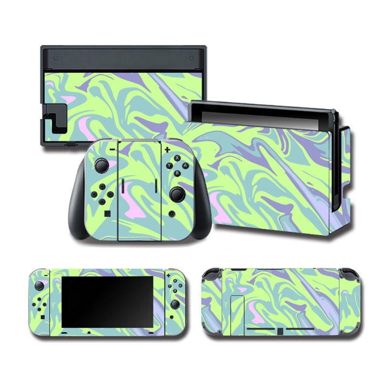 Zaštitna navlaka za cijelo tijelo Skin Šarene naljepnice Umjetničke naljepnice za NS Switch igraću konzolu Joy-Con Controller Decor 1 set