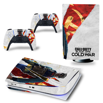 PS5 ketta jaoks Call of Duty PVC nahakleebis Vinüülkleebis Kleebise kaanekonsooli DualSense kontrollerite tolmukindel kaitsekleebis