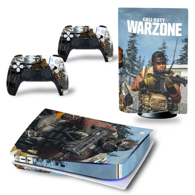 PS5 ketta jaoks Call of Duty PVC nahakleebis Vinüülkleebis Kleebise kaanekonsooli DualSense kontrollerite tolmukindel kaitsekleebis