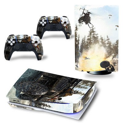 PS5 ketta jaoks Call of Duty PVC nahakleebis Vinüülkleebis Kleebise kaanekonsooli DualSense kontrollerite tolmukindel kaitsekleebis