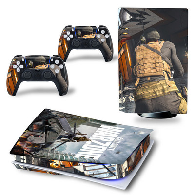 PS5 ketta jaoks Call of Duty PVC nahakleebis Vinüülkleebis Kleebise kaanekonsooli DualSense kontrollerite tolmukindel kaitsekleebis