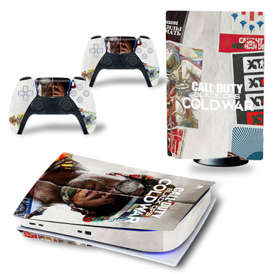 PS5 ketta jaoks Call of Duty PVC nahakleebis Vinüülkleebis Kleebise kaanekonsooli DualSense kontrollerite tolmukindel kaitsekleebis
