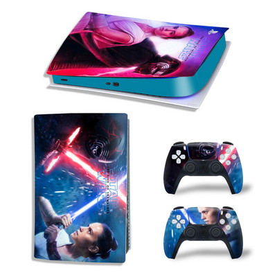 Star Wars Vinyl Skin matrica PlayStation 5 digitális PS5 PlayStation5 PS 5 játékkonzolhoz játékfogantyú teljes fedésű védőfólia