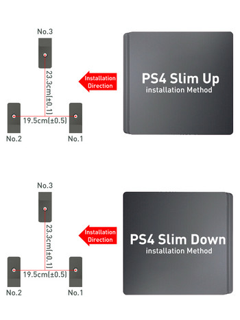 DATA FROG Стенен монтаж за PS4 Универсална конзола Host Rack Storage Mount Скоба Държач за PS4 Pro/ PS4 Slim Аксесоари 2022