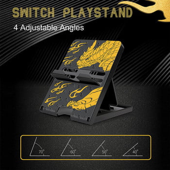 Регулируема стойка за стойка за Nintendo Switch Oled Game Console Playstand Chassis Base NS Lite Portable Desktop Support Bracket