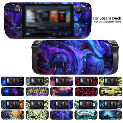 Karcolásgátló csomagolóborító DIY játékkonzol dekoráció Steam Deckhez Védőburkolat Esztétikus bőrmatrica Steam Deckhez