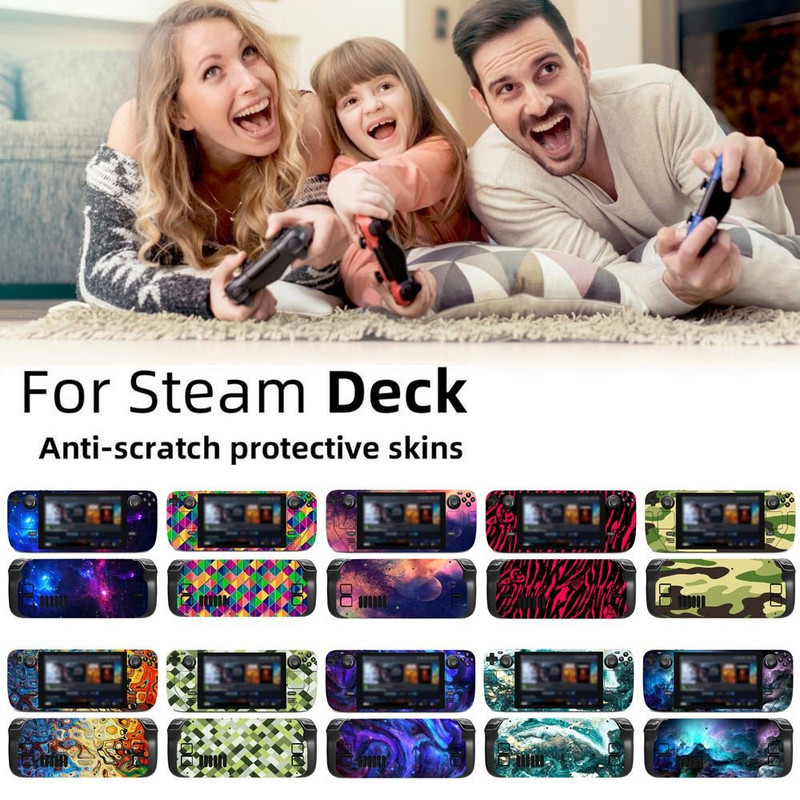 Zaštitna navlaka protiv ogrebotina DIY dekor igraće konzole za Steam Deck Zaštitna navlaka Estetska naljepnica za kožu za Steam Deck
