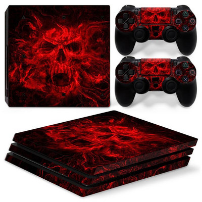 koponya kialakítás PS4 PRO konzolhoz és kontrollerekhez matricák PS4 pro-hoz bőrmatrica PS4 pro-hoz Vinyl matrica