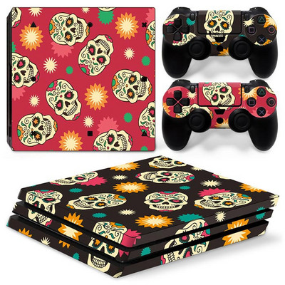 koponya kialakítás PS4 PRO konzolhoz és kontrollerekhez matricák PS4 pro-hoz bőrmatrica PS4 pro-hoz Vinyl matrica