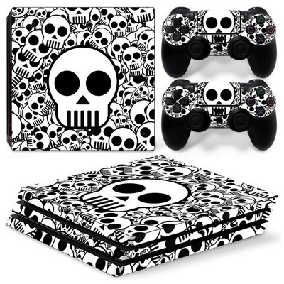 koponya kialakítás PS4 PRO konzolhoz és kontrollerekhez matricák PS4 pro-hoz bőrmatrica PS4 pro-hoz Vinyl matrica