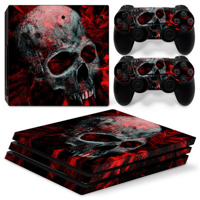 koponya kialakítás PS4 PRO konzolhoz és kontrollerekhez matricák PS4 pro-hoz bőrmatrica PS4 pro-hoz Vinyl matrica