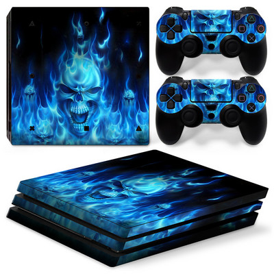 koponya kialakítás PS4 PRO konzolhoz és kontrollerekhez matricák PS4 pro-hoz bőrmatrica PS4 pro-hoz Vinyl matrica