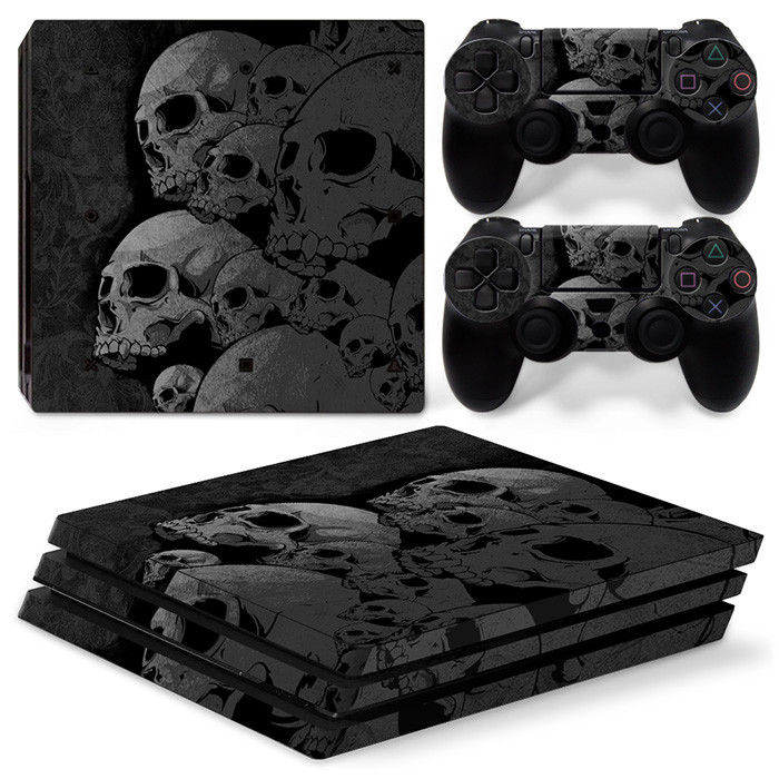 koponya kialakítás PS4 PRO konzolhoz és kontrollerekhez matricák PS4 pro-hoz bőrmatrica PS4 pro-hoz Vinyl matrica