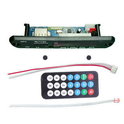 M15B Bluetooth 5.0 Car Kit Wireless MP3 Dekoderis Plokštė Garsas 9V-12V WMA Automobilinis muzikos grotuvas Modulis Lossless Audio USB AUX TF Radijas