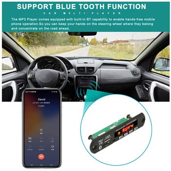 12V автомобилен USB MP3 плейър Bluetooth 5.0 MP3 декодер Модул за декодираща платка WMA WAV TF слот за карта / USB / FM модул за дистанционна платка