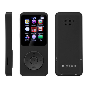 Преносим HiFi музикален високоговорител Walkman с FM радио запис Ebook Мини MP3 плейър Съвместим високоговорител Рекордер/Поддръжка Макс. 128GB
