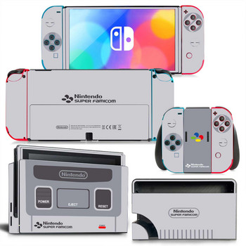 LOGO Switch Oled Skin Αυτοκόλλητο Κάλυμμα Decal για Switch Oled Console Skin Dock Joy Con Wrap Full Wrap Αυτοκόλλητο NS OLED βινύλιο