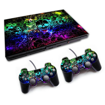 Cool design Αυτοκόλλητα για PS2slim Console and Controllers για PS 2 Αυτοκόλλητο για P S2 Αυτοκόλλητο βινυλίου για ps2slim 70000 skin αυτοκόλλητο