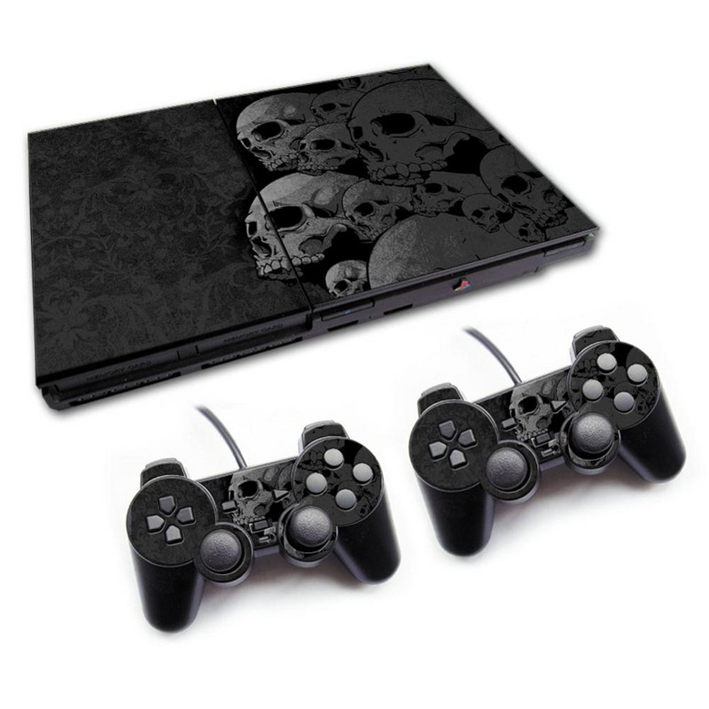 Menő design PS2slim konzolhoz és vezérlőkhöz matricák PS 2-höz matrica P S2-hez Vinyl matrica ps2slim 70000 bőrön matrica