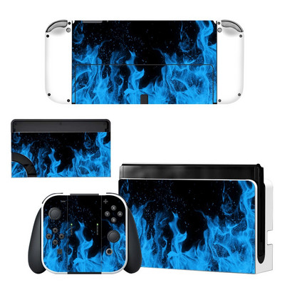 Zaštitna navlaka za cijelo tijelo Naljepnica za kožu kompatibilna s Nintendo Switchom Oled Dekor kontrolera igraće konzole 1 set zvjezdanih šarenih naljepnica