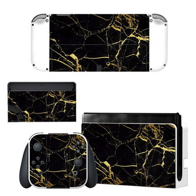 Zaštitna navlaka za cijelo tijelo Naljepnica za kožu kompatibilna s Nintendo Switchom Oled Dekor kontrolera igraće konzole 1 set zvjezdanih šarenih naljepnica